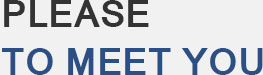 please to meet you
