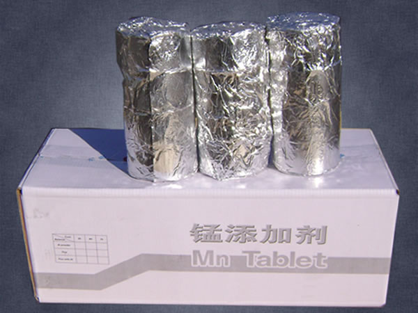 aluminum alloy Mn additive tablets